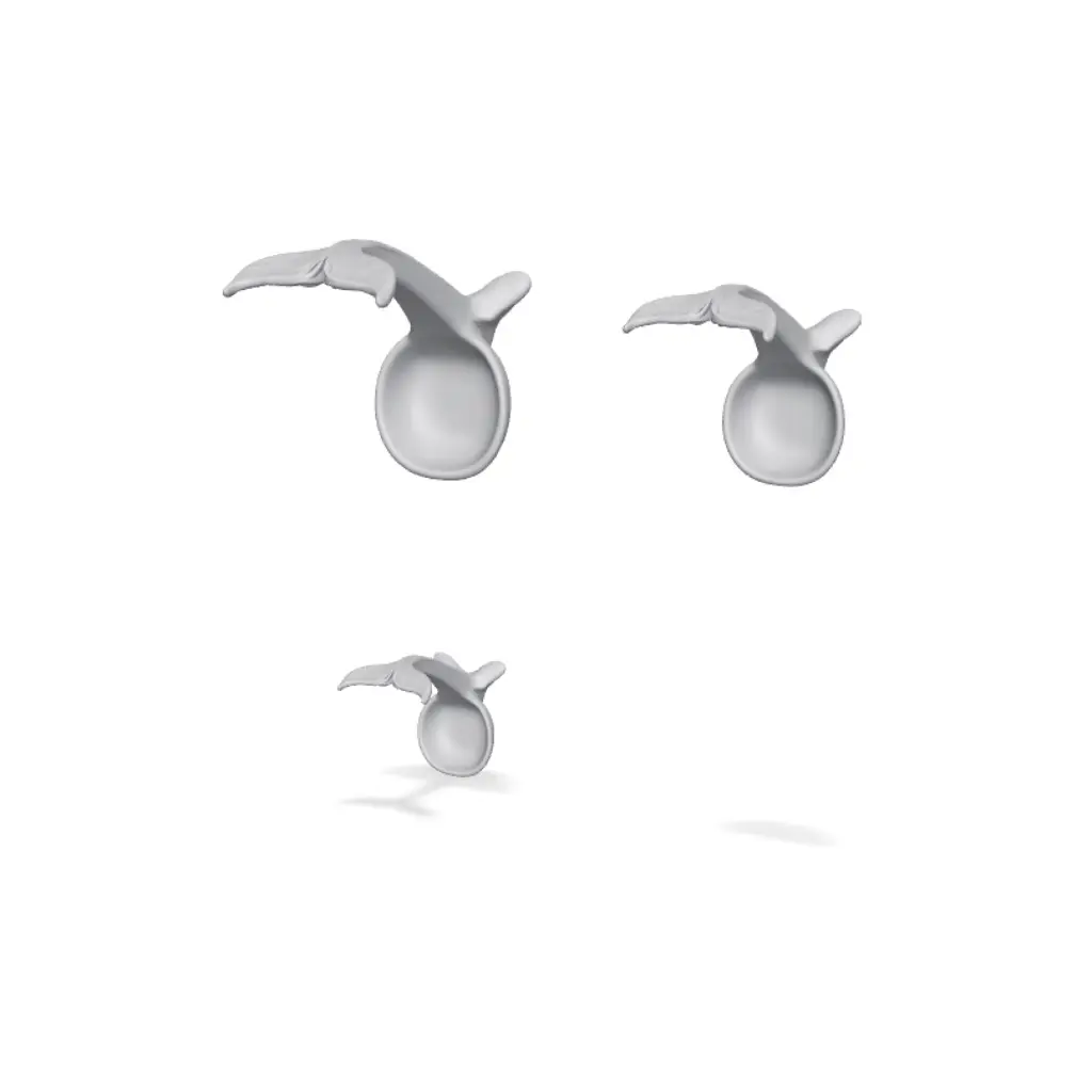 Whale Tail Spoon Rest and Utensil Holder — modelo 3D