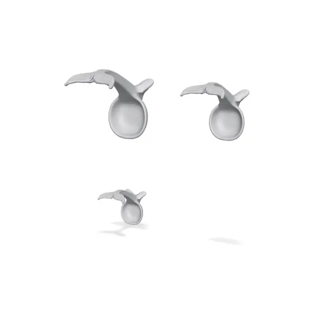Whale Tail Spoon Rest and Utensil Holder — modelo 3D