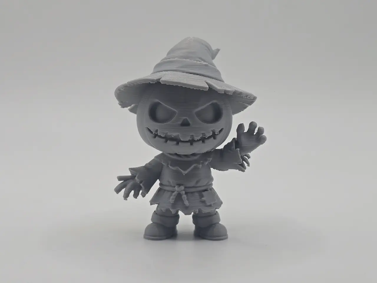 Pumpkin Scarecrow Figurine/Keychain — modelo 3D