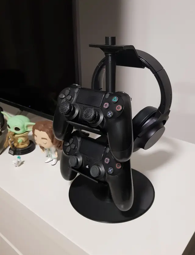 PS4 Controller and Headphone Stand — modelo 3D