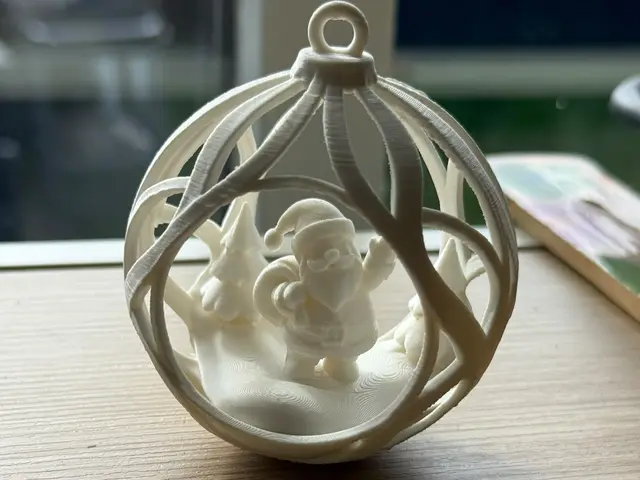Santa Claus Christmas Bauble 3D Christmas Ornament — modelo 3D