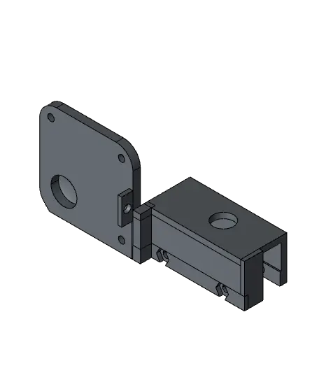 External Fan A1 Mini Print Automation | Button Holder and Fan Holder STEP & 3MF — modelo 3D