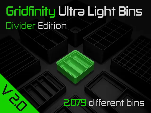 Gridfinity Ultra Light Bins - Divider Edition — modelo 3D
