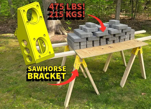 Saw Horse Folding Bracket — modelo 3D