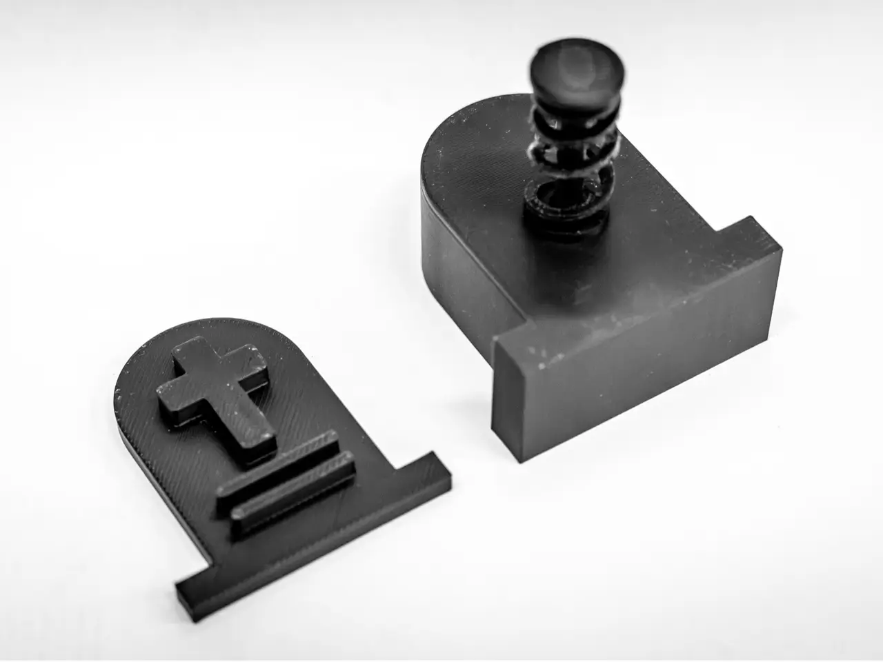 Spring-Release Tombstone Cookie Cutter — modelo 3D