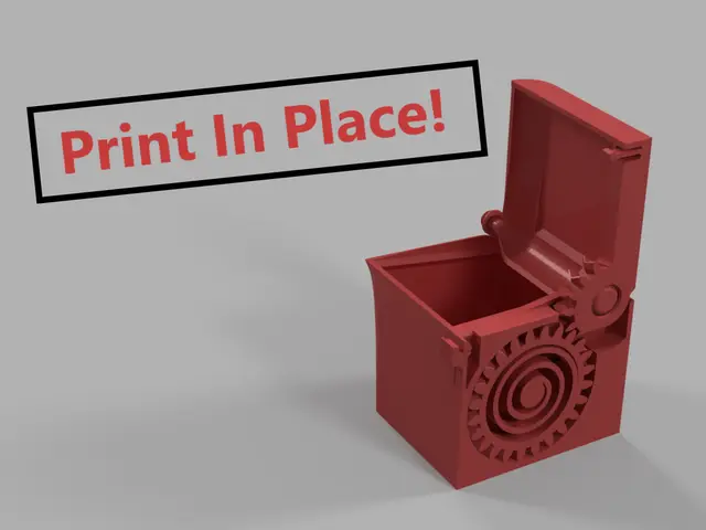 PRINT-IN-PLACE SPRING LOADED BOX — modelo 3D