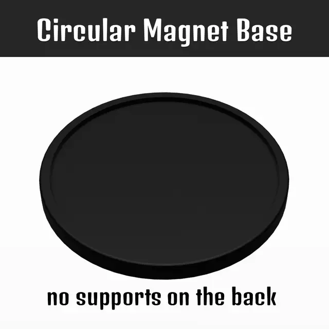 Circular Magnet Base - No supports — modelo 3D