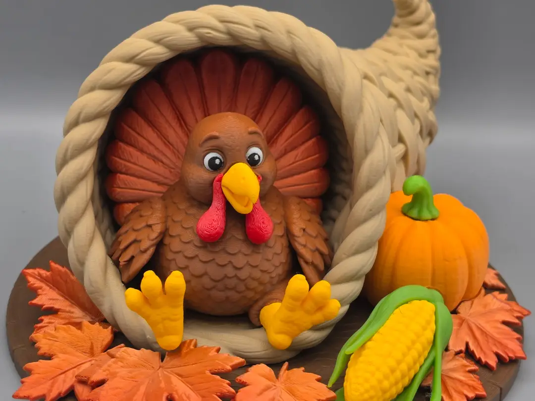 Gobble 'Til You Wobble – Thanksgiving Turkey — modelo 3D