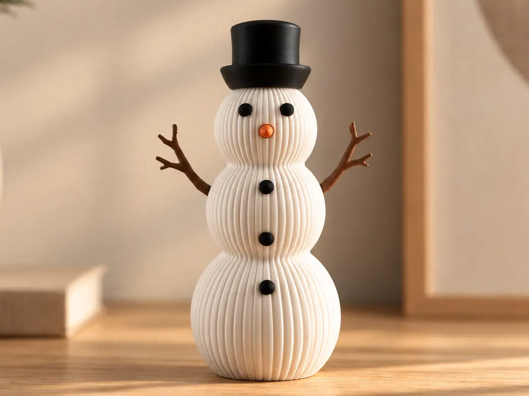 Schneemann - Weihnachts-Dekoration - No AMS — modelo 3D