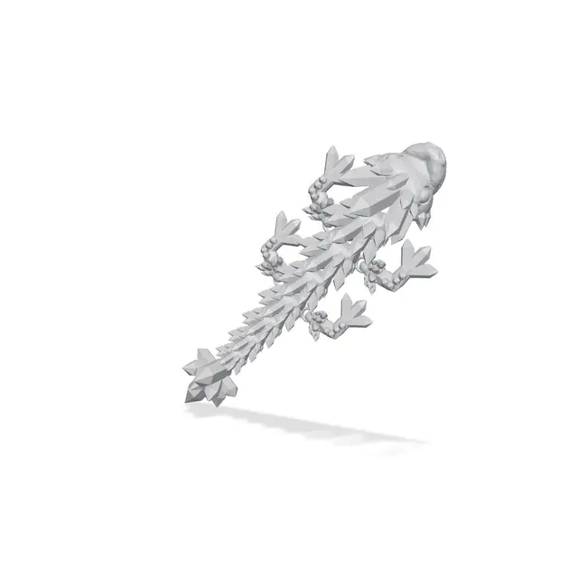 Crystal Baby Dragon - Flexi Fidget Toy — modelo 3D