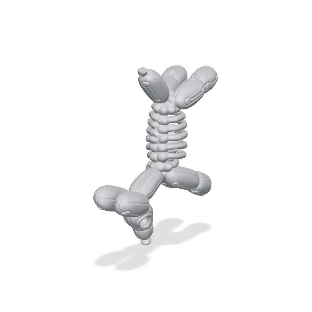 Skeleton Balloon Dog — modelo 3D