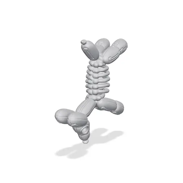 Skeleton Balloon Dog — modelo 3D