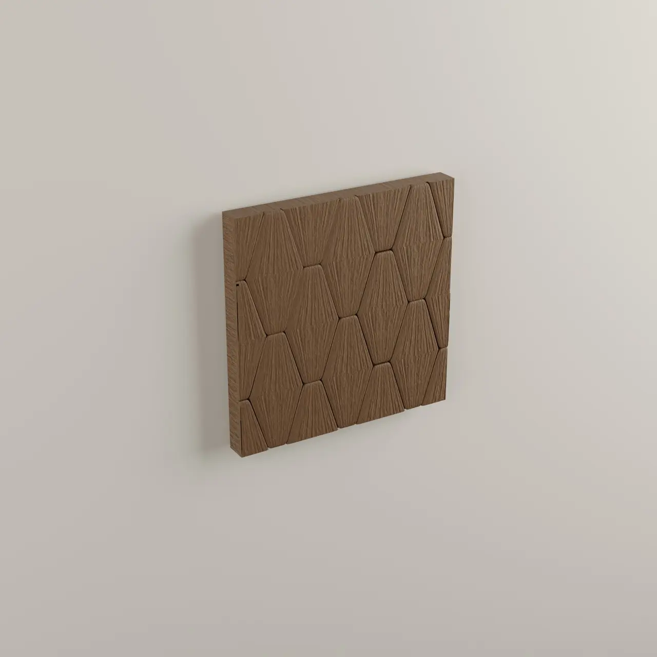 Large Rhombuses Decorative Wall Panel — modelo 3D