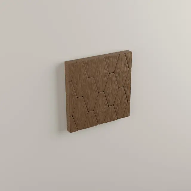 Large Rhombuses Decorative Wall Panel — modelo 3D