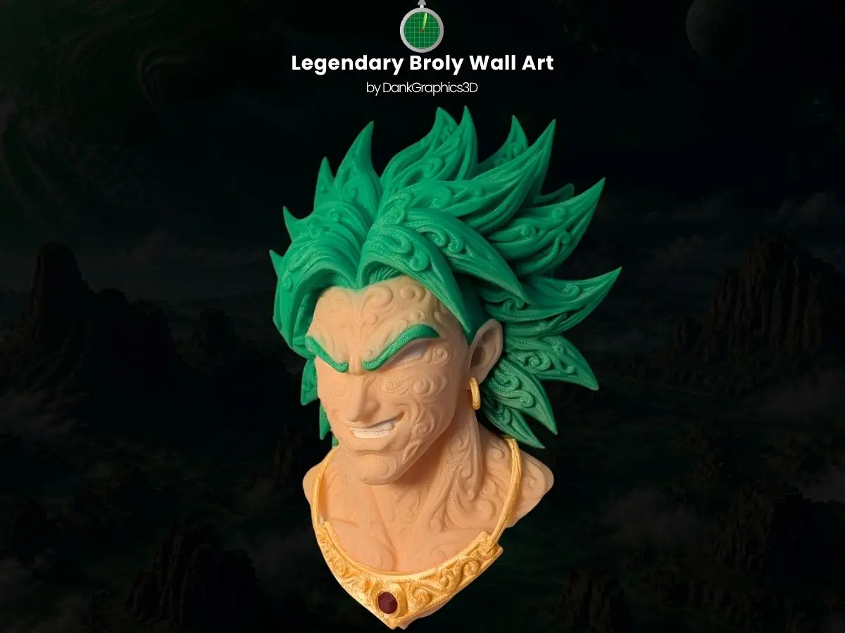 DG3D The Legendary Broly Wall Art — modelo 3D
