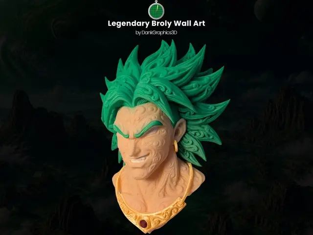 DG3D The Legendary Broly Wall Art — modelo 3D