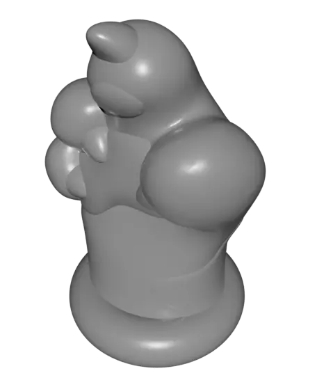Cat Paw Pointer — modelo 3D