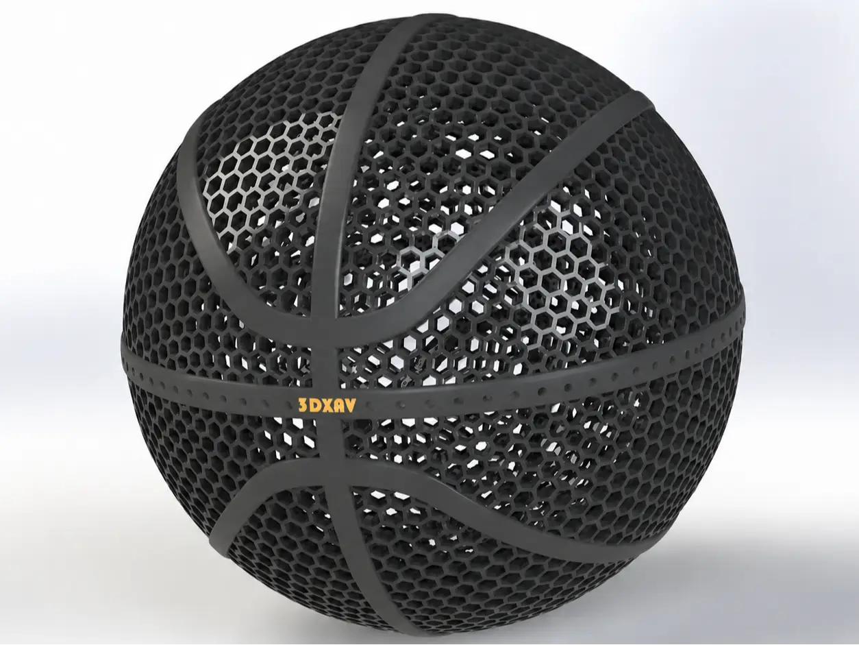 Spherical Airless Basketball — modelo 3D