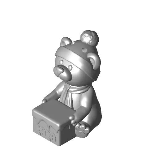 2020 Polar Bear Ornament- No Mask — modelo 3D