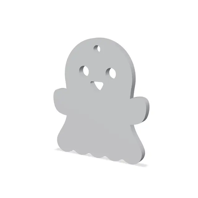 Cute ghost earrings — modelo 3D