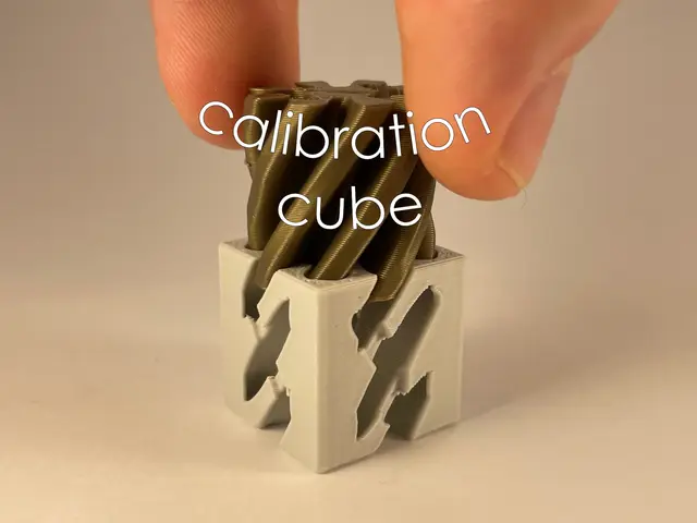 impossible pass through calibration cube | fidget helix — modelo 3D