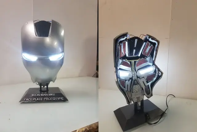 Iron Man MK2 MK 2 Faceplate Mask interieur — modelo 3D