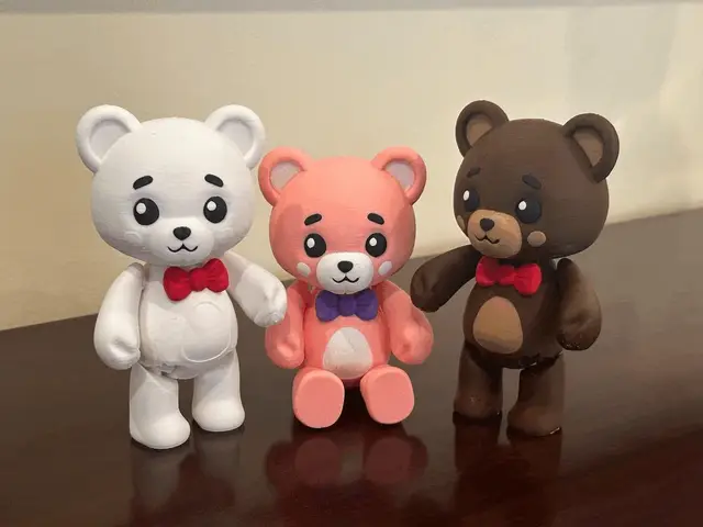 Articulated Teddy Bear Toy (print-in-place) — modelo 3D