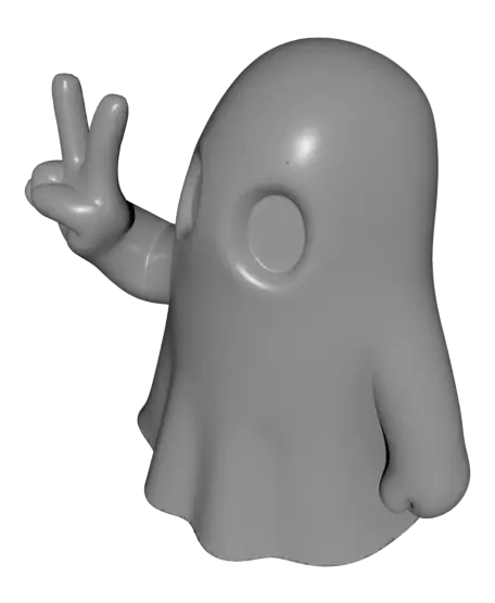 PEACE GHOST (THE FRIENDLY GHOSTS) / HALLOWEEN GHOST DECOR — modelo 3D