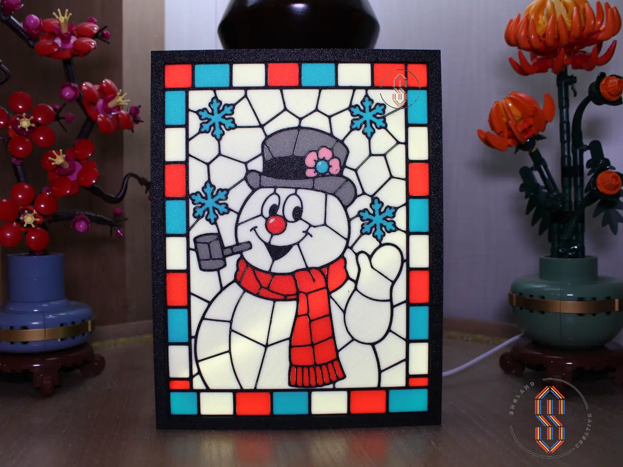 Stained Glass - Frosty the Snowman — modelo 3D
