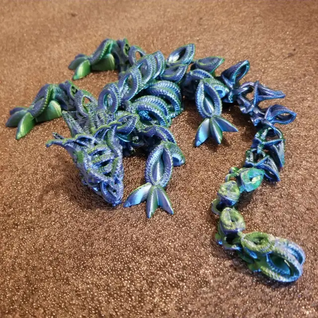 Shakaworld3D Twisted Rope Dragon Lizard 180mm X180mm — modelo 3D
