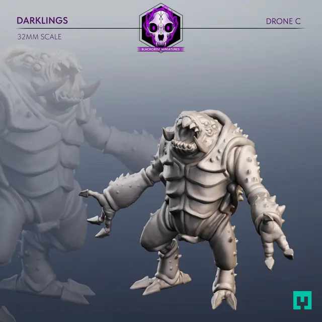 Darklings | Drone C (Unsupported) — modelo 3D