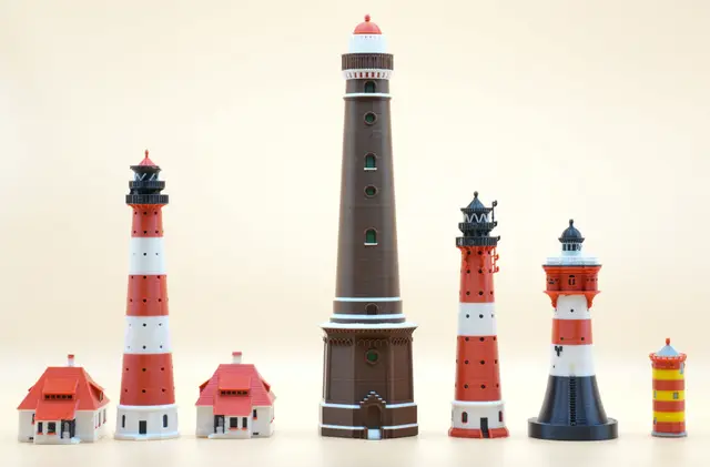 German North Sea Lighthouse collection 1:300 — modelo 3D