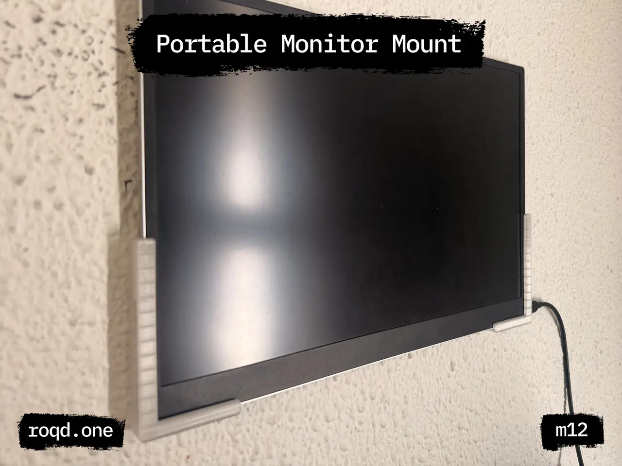 Portable Monitor Wall Mount Brackets — modelo 3D