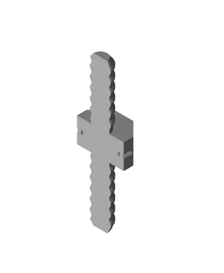 20 mm Small Thread, Small Flat Head, Folded-Bolt — modelo 3D