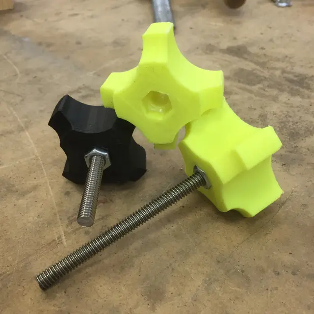 hand-tightening knob — modelo 3D