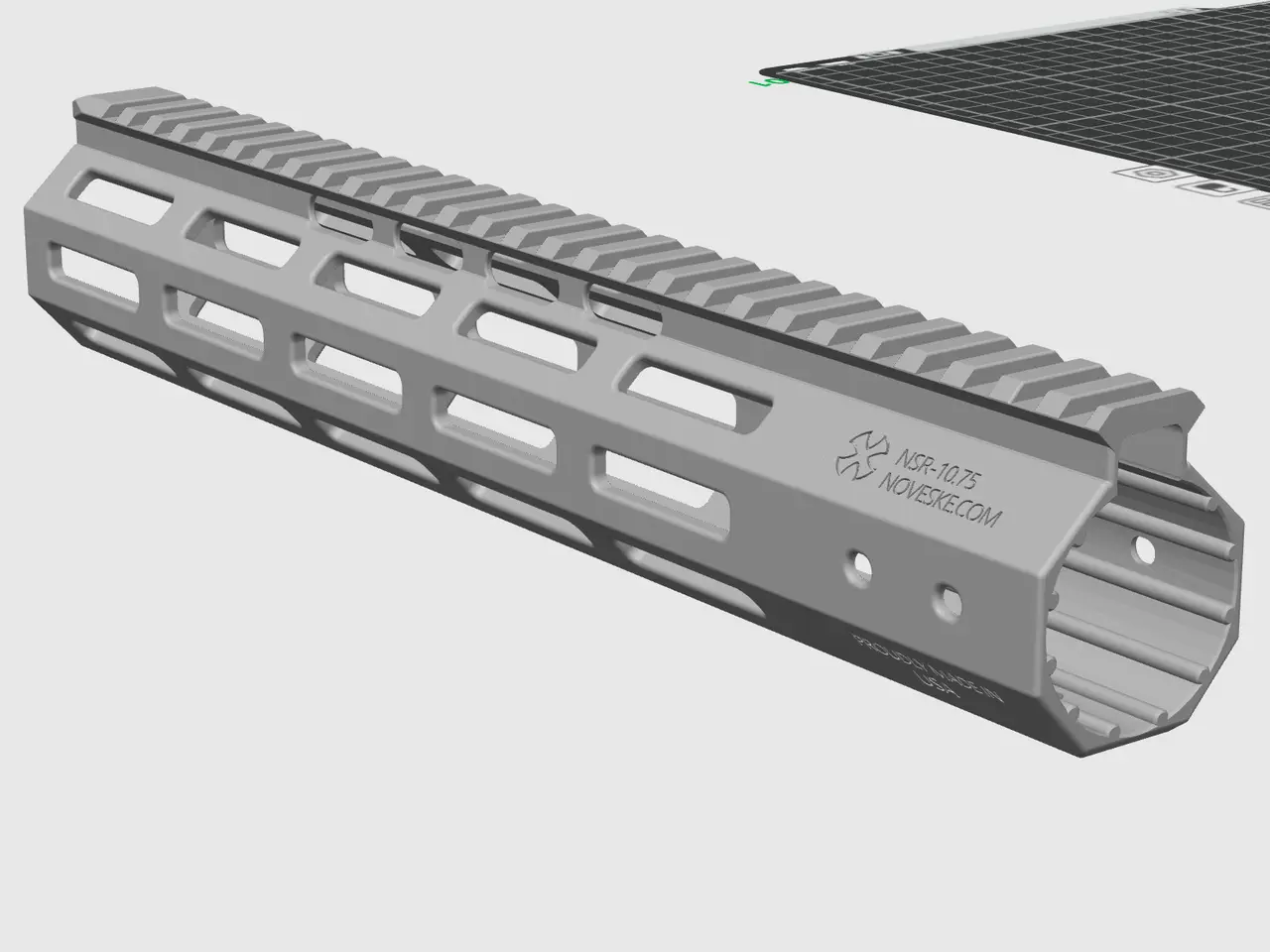 noveske nightcap/10.75/7寸鱼骨带太阳环（4th gen — modelo 3D