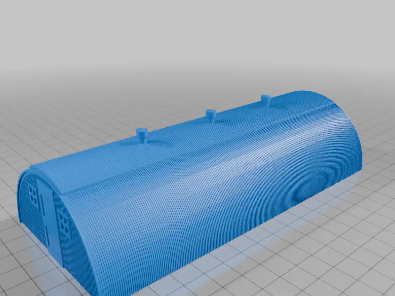 US Quonset Huts — modelo 3D