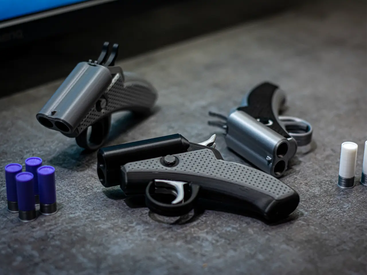 Double Barrel Pistol Shotgun - Fidget — modelo 3D
