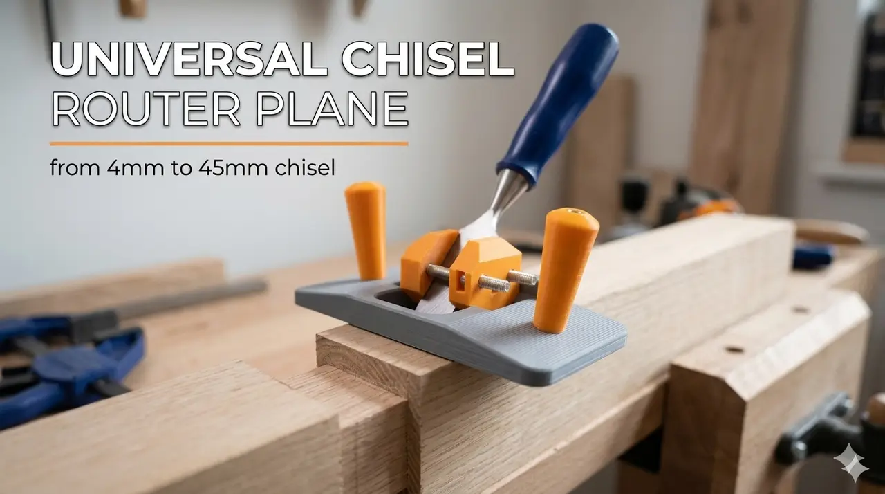 universal chisel router plane — modelo 3D