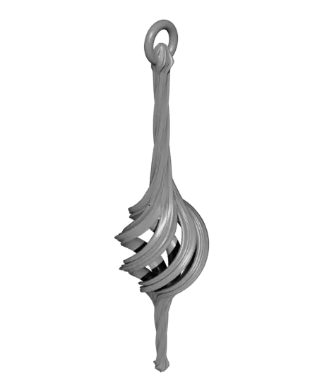Spiral Christmas Stretch Ornament 2024 — modelo 3D
