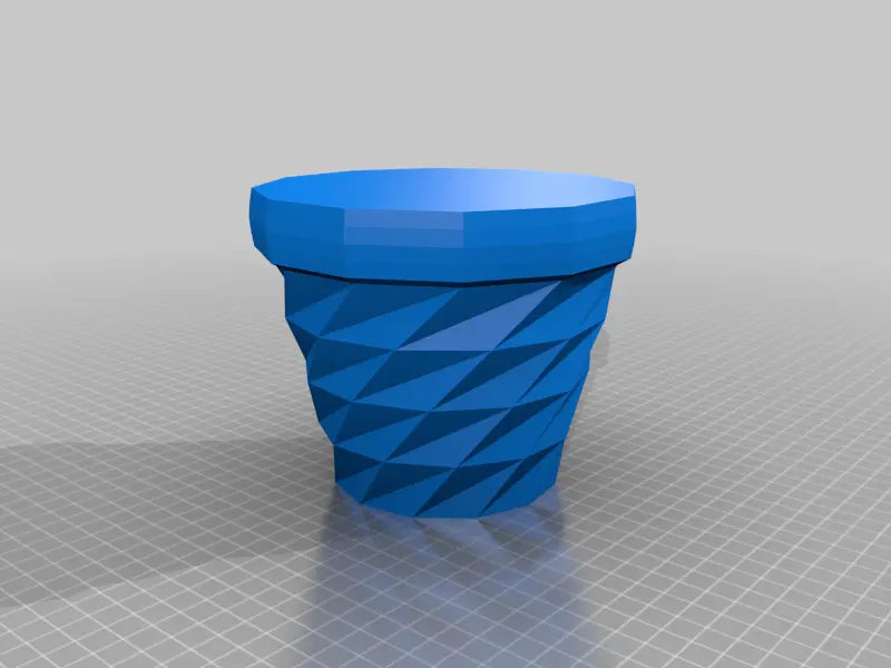 Triangulated Flower Pot — modelo 3D