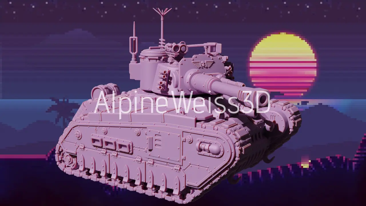Enourmous Imperial Heavy Tank [PRESUPPORTED] — modelo 3D