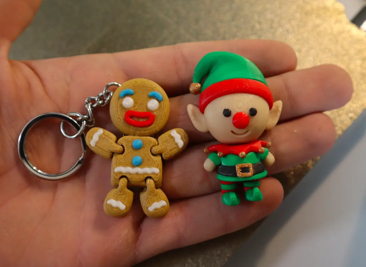 Christmas minis (Elf and Gingerbread man) — modelo 3D