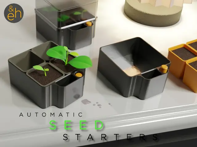 Automatic Seed Starter - Self Watering Seed Starter With Transparent Lid — modelo 3D