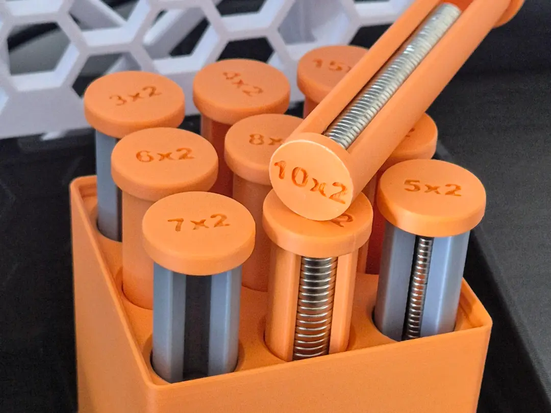 Magneto - Gridfinity Magnet holders — modelo 3D