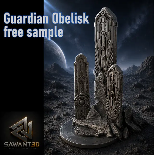 Guardian Obelisk_free_sample — modelo 3D