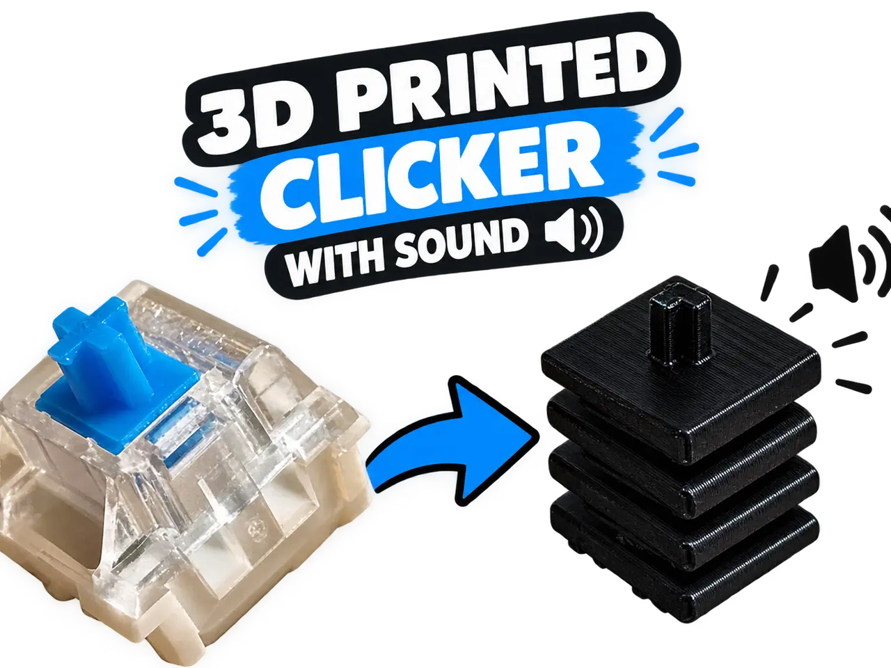 NEW Clicker with Sound — modelo 3D