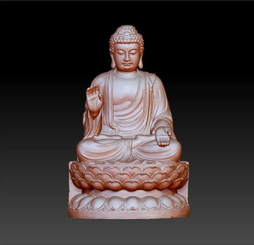 Tathagata Buddha statue 3d sculpture — modelo 3D