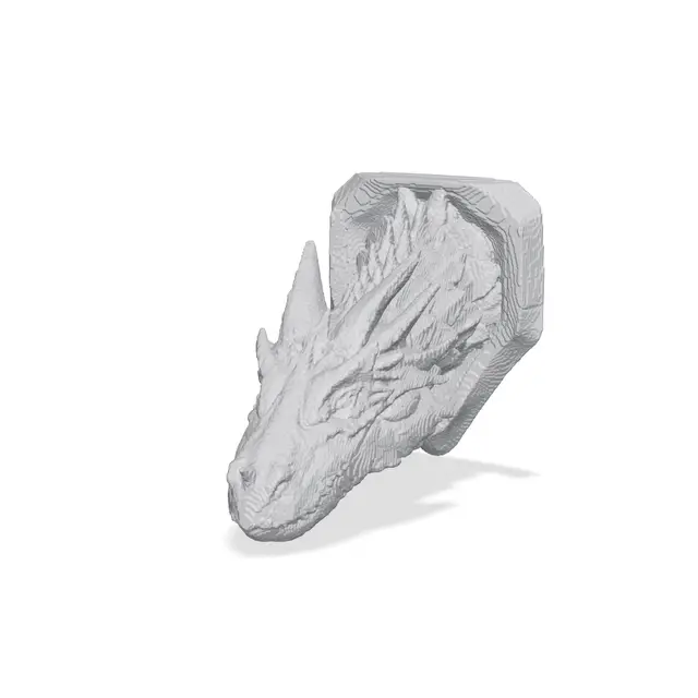 Dragon Head Bust - SupaVoxel AI — modelo 3D