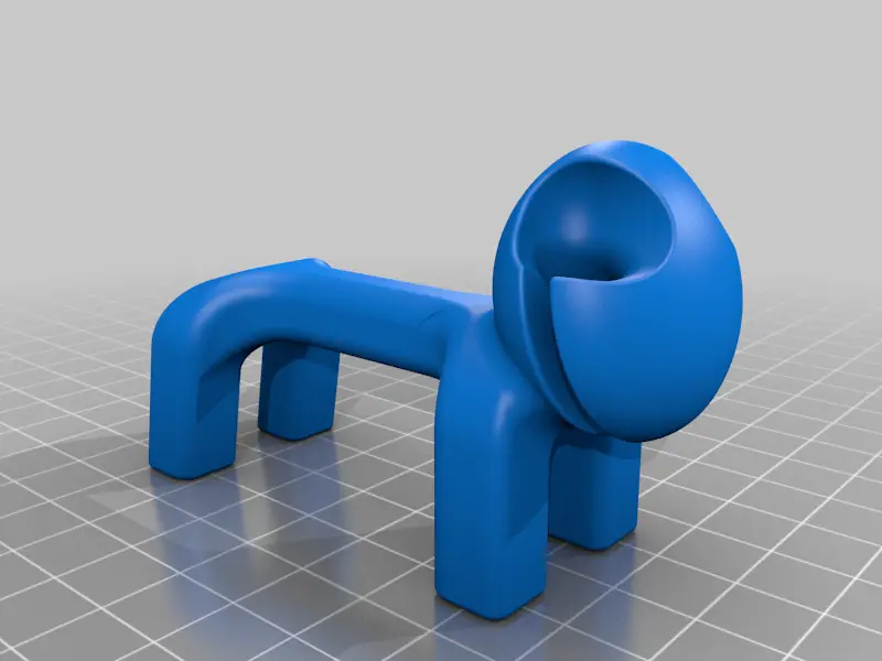 Dog Helmet support / Chien Support de casque / earbud holder — modelo 3D